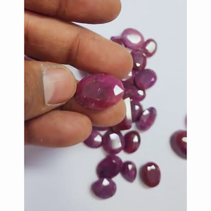 28 piezas de rubí natural de 11mm a 21mm, faceta ovalada de 275 CTS, lote de ventas de Iroc, corte de piedras preciosas sueltas de rubí rosa de alta calidad, US $59 para todos - Product Image 4