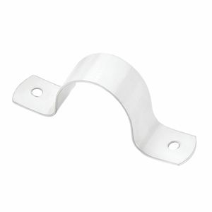 Collier de fixation en PVC pour montage rapide de tuyaux sur murs et surfaces dans les installations d'alimentation en eau et de plomberie - Product Image 3