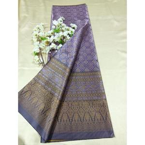 8 Tela de seda sintética Jacquard Patrón ornamental 180cm X 100cm para ropa regional - Product Image 1