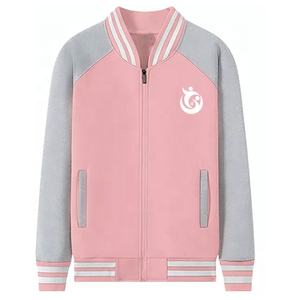 Veste de baseball décontractée légère et écologique pour homme, service OEM sur mesure, col montant, en laine/coton, respirante et coupe-vent - Product Image 4