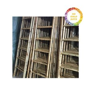 Échelle en bambou de qualité supérieure, élégante et durable, pour la décoration de jardin et de maison, stockage, fabricant en gros, exportateur - Product Image 4