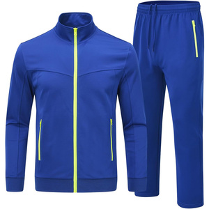 Combinaison de jogging personnalisée pour homme, survêtement deux pièces avec veste et pantalon à fermeture éclair, logo personnalisé et marque privée - Product Image 1