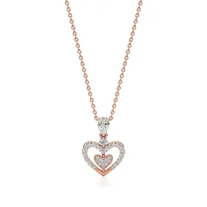 จี้รูปหัวใจเอวาเนีย สร้อยคอแฟชั่นแบบซ้อนชั้น - Product Image 1
