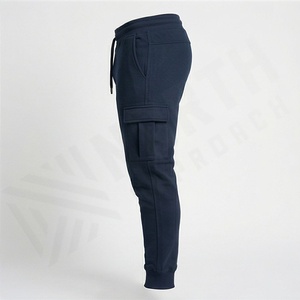 Pantalons Hip Hop épais, pantalons personnalisés, pantalons larges, pantalons de survêtement en coton, double taille, pantalons droits, pantalons de survêtement évasés pour hommes - Product Image 3
