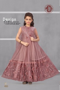 Lehenga choli ชุดปาร์ตี้ของเด็กผู้หญิงชุดเดรสแบบอินเดียปักลายผีเสื้อ - Product Image 4