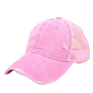 2026 vente en gros personnalisé broderie Logo en détresse lavé maille camionneur chapeaux usé Vintage 6 panneau blanc papa chapeaux - Product Image 3