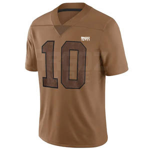 เสื้อฟุตบอลอเมริกันผ้าโพลีเอสเตอร์แขนสั้นดีไซน์ล่าสุดออกแบบได้ตามต้องการ100% - Product Image 1