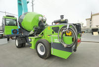 Camion malaxeur à béton autochargeur hydraulique importé, certifié CE, 4 m³, 4x4, diesel, véhicule de construction mobile