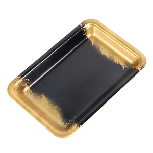 Assiette de service en métal de qualité supérieure pour les tables à manger du Ramadan et de l'Aïd et les occasions festives Plateau de service en acier - Product Image 6