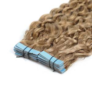 ผมต่อแบบเทป เรมี่ อินเดียน ฮิวแมนแฮร์ ตรง สีบลอนด์ธรรมชาติ # 16 20 นิ้ว - Product Image 3