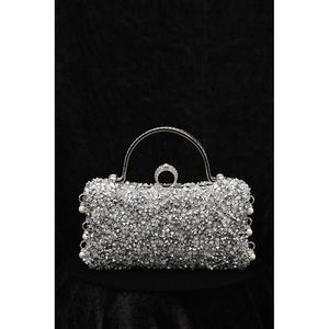 Borsa da sera in pietra di platino Ariana - Product Image 1