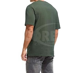 Camiseta de calle de algodón 100% en blanco de alta calidad, camiseta de verano ligera y transpirable para gimnasio, camiseta para hombre - Product Image 2