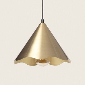 Lampe suspendue en métal de décoration de mariage artisanale pour la célébration de pooja d'éclairage de mandap et la décoration intérieure spirituelle indienne - Product Image 1