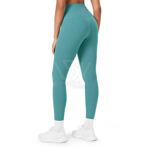 Legging de yoga personnalisé en polyester à taille élastique Legging léger de style unique pour femmes - Product Image 2