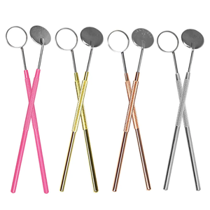 Stainless Steel Checking <b>Mirror</b> For Eyelash Extension Professional Makeup Tool Dental <b>Mirrors</b> Mouth <b>Make</b> <b>Up</b> Tools - Product Image 3