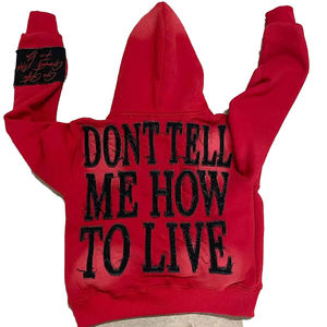 Sudadera con capucha unisex de algodón y poliéster para hombre y mujer, ropa informal de invierno con logotipo bordado impreso digital personalizado - Product Image 2