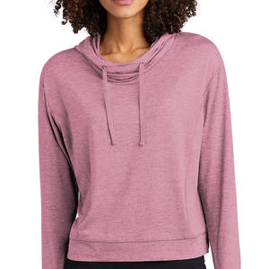 Sweat-shirt à capuche surdimensionné en molleton de coton pour femme, vêtement de sport personnalisé, mode décontractée - Product Image 1