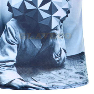 T-shirts pour hommes légers et amples, sublimation personnalisée, couleur personnalisée, t-shirts pour hommes de haute qualité, sublimation - Product Image 5