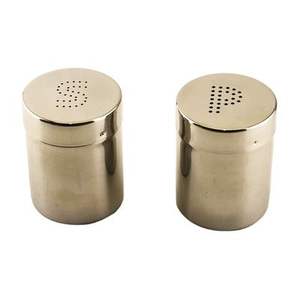 Juego de Molinillos de Sal y Pimienta de Metal de Excelente Calidad, Acabado Antiguo en Cobre y Pulido Brillante en Plata, al Precio Más Bajo - Product Image 3