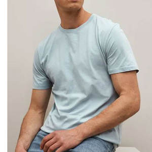 Light Mix Couleurs Hommes T-shirts Col Rond Demi Manches Slim Fit Col Ras Du Cou Garçon Jersey T-shirts - Product Image 2