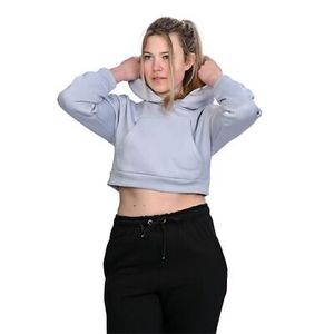 Sudadera con Capucha de Talla Grande Más Vendida, Diseño OEM, Logotipo Personalizado al por Mayor, Sudadera Corta de Algodón para Mujer - Product Image 4