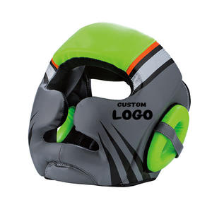 Precio de fábrica, el mejor vendedor, venta al por mayor, protector de cabeza de boxeo ganador, cuero de vaca Real personalizado, Protector de cara completa para boxeo - Product Image 1