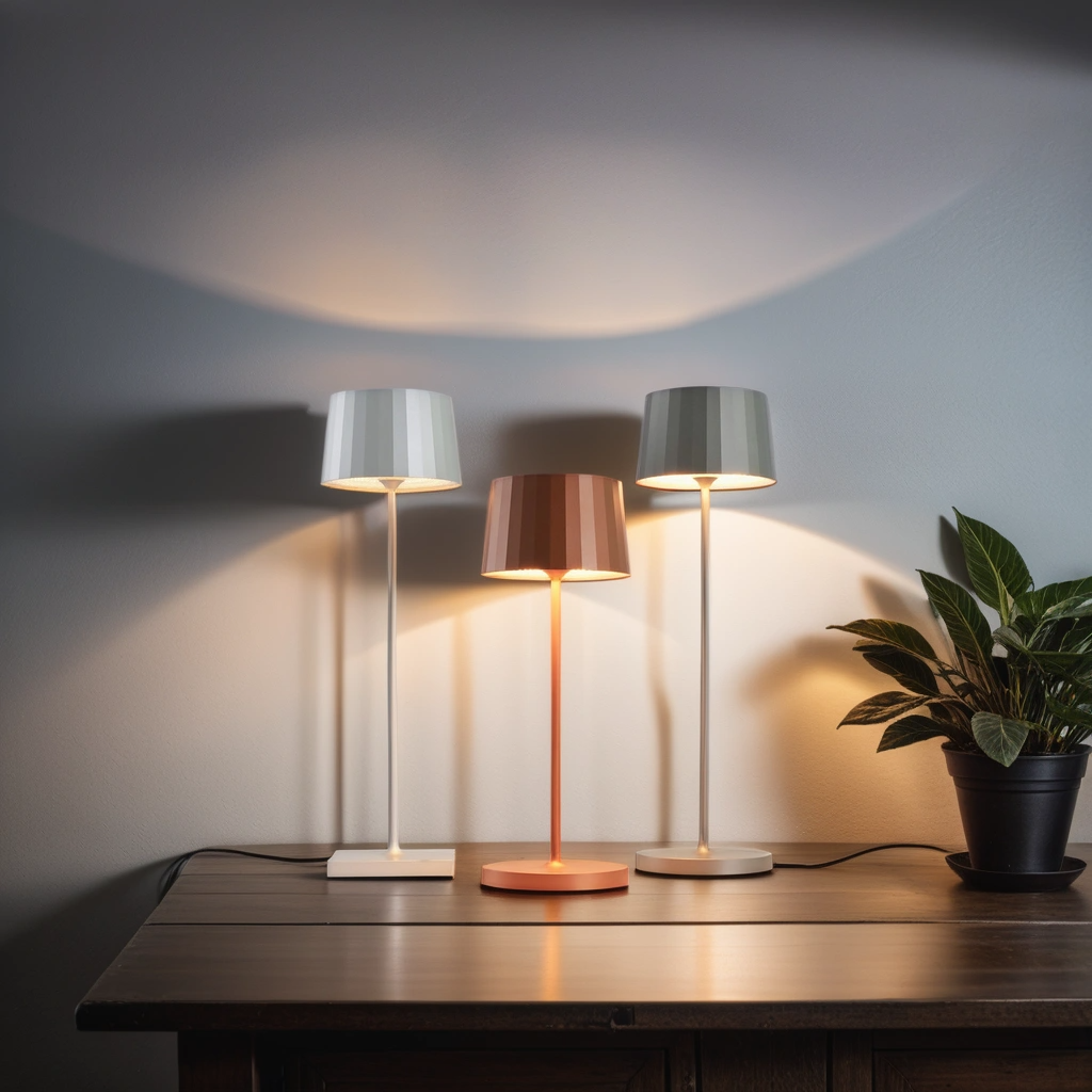 Cordless Table Lamp with Rechargeable Battery and Contact Charging Base 3-in-1 Dimmable LED Touch Control Aluminum Body