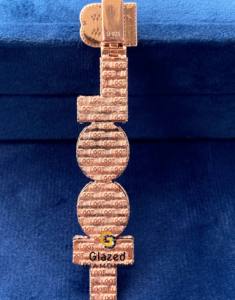 Pendentif Moissanite Hip Hop lettre personnalisée glacé avec pierres rondes et matériau solide en argent sterling 925 - Product Image 5