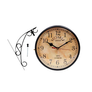 Antique Double-Sided Wall Clock with Vintage Appeal Retro Double-Sided Wall Clock a Vintage Statement Piece - Product Image 2
