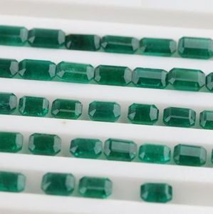 พลอยมรกตธรรมชาติจากแซมเบีย ทรงแปดเหลี่ยมเจียระไน ขนาดปรับเทียบแล้ว สีเขียวสดใส สำหรับทำเครื่องประดับ - Product Image 4