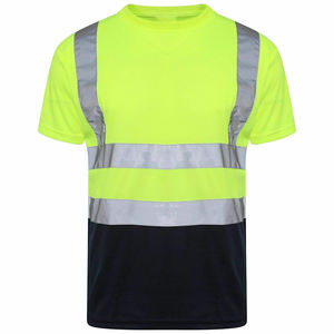 T-shirt à manches courtes Chemise de sécurité Réfléchissant Travail Sécurité Running Safety T-shirts - Product Image 4