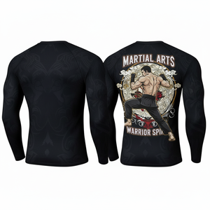 ชุดป้องกันผดผื่นผ้าสแปนเด็กซ์แขนยาวพิมพ์ลายได้ตามต้องการชุดกิโมโน Jiu Jitsu Sublimated - Product Image 6