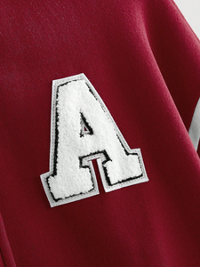 Veste de baseball universitaire zippée à manches longues unisexe de qualité vêtements de travail à la mode pour hommes avec logo personnalisable Offre Spéciale de vente en gros - Product Image 3