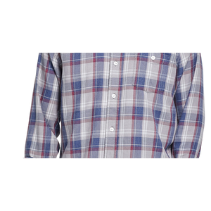 Camicia Vintage da Uomo a Quadri con Bottoni, Impermeabile e Traspirante, 100% Cotone Flanella Grigio, Taglia Media, Moda Casual - Product Image 3