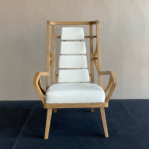 Fauteuil en rotin Bayu Lounge en teck massif avec dossier haut et coussin d'intérieur moelleux offrant un confort pour l'ameublement de la maison - Product Image 2