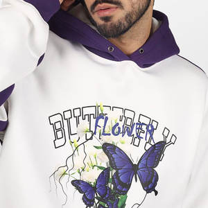 Venta al por mayor Fabricante Precio barato Peso pesado Hombres Impresión Sudadera con capucha Manga larga Nuevo artículo Ropa de calle Hombres Sudadera con capucha - Product Image 6