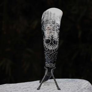 Mug en corne à boire de style animal viking 100% naturel et écologique, pour la maison et les restaurants, vente la plus chaude - Product Image 1