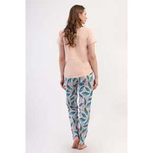 Conjunto de Pijama para Mujer con Cuello Redondo y Manga Corta - Product Image 2