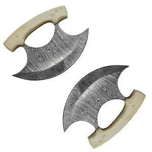 Couteau ULLU | Couteau de Chef de cuisine en acier damas fait à la main avec gaine en cuir - Product Image 5