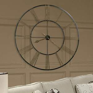 Horloge murale minimaliste en fer pour une décoration intérieure simple, offrant une élégance subtile et une précision fiable. - Product Image 5