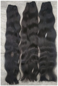 Cabello virgen Remy Natural indio, estilo de onda de agua suave y ecológico, 100g, directo de fábrica, crudo, proveedor de un solo donante, precio al por mayor - Product Image 3