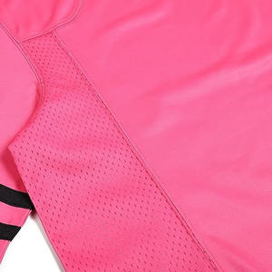 Camisetas de fútbol en blanco Malla Rosa Fútbol Poliéster Ligero, Diseño de cuello en V transpirable con - Product Image 4