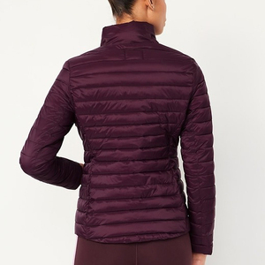 Chaqueta acolchada de diseño personalizado OEM, abrigos de plumón de alta calidad para invierno, chaqueta larga acolchada para mujer. - Product Image 2
