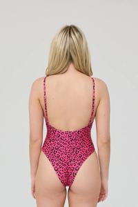 Custom Wholesale Hot Sale Womens One Piece Swimsuit High Quality Full Sublimation High Waist <b>Leopard</b> Design - Product Image 5