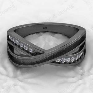 High Quality 925 Sterling Silver Cross Band Semi Mounting Bezel <b>Ring</b> Setting With CZ Resin Ashes Work Customizable Size Jewelry - Product Image 5