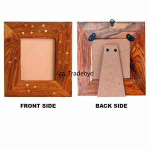 Tradebyd Cadre photo en bois rustique Style fait main de qualité supérieure Parfait pour les photos de mariage et le style de la maison - Product Image 2