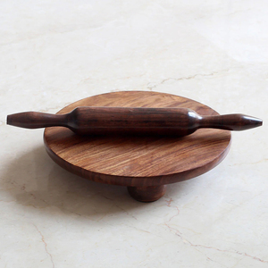 Tay Cầm Bằng Gỗ Pastry Board Trẻ Em Bột Con Lăn Nướng Công Cụ Và Làm Bằng Tay Sử Dụng Gỗ Độc Đáo Mô Hình Cán Pin Với - Product Image 3