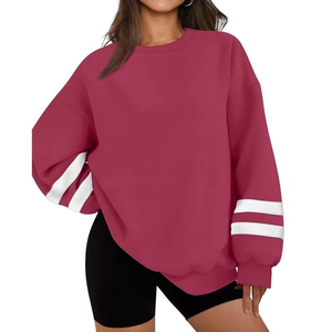 Sudadera con Capucha de Invierno para Mujer, 100% Algodón, Cálida, Gruesa, de Felpa, Corte Holgado, Estilo Moderno, Colores y Tallas Personalizadas al por Mayor - Product Image 1