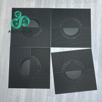 AISEN DECOR 50x50 Décoration intérieure de fond plastique étanche noir blanc DIY 3d Pvc Panneau mural avec miroir acrylique