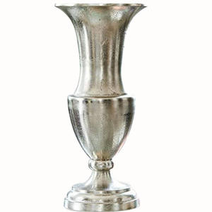 Florero de Aluminio de Diseño Exclusivo, Decoración Vertical, Estilo Clásico, Recipiente Metálico, Florero de Aluminio - Product Image 1